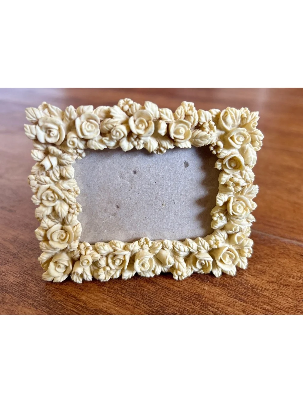 Small Decorative Floral Resin Photo Frame